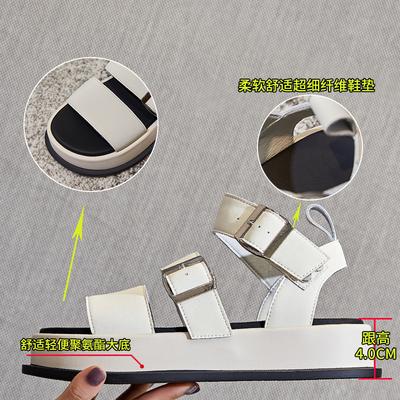 Leather Sandals Women's Outer Wear 2025 Summer New Women's Platform Sports Sandals Casual Versatile Fashion Women's Shoes Trend