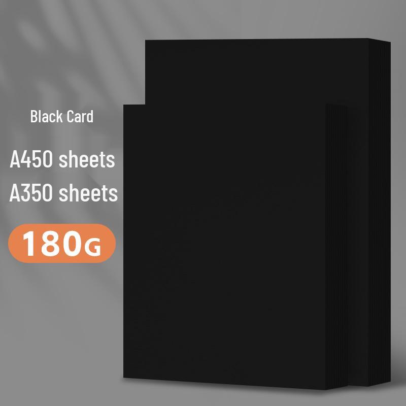 A4 White Cardstock, Black & Colored Paper, Thickened for DIY Kindergarten Crafts & Projects, A3/A4 Size.