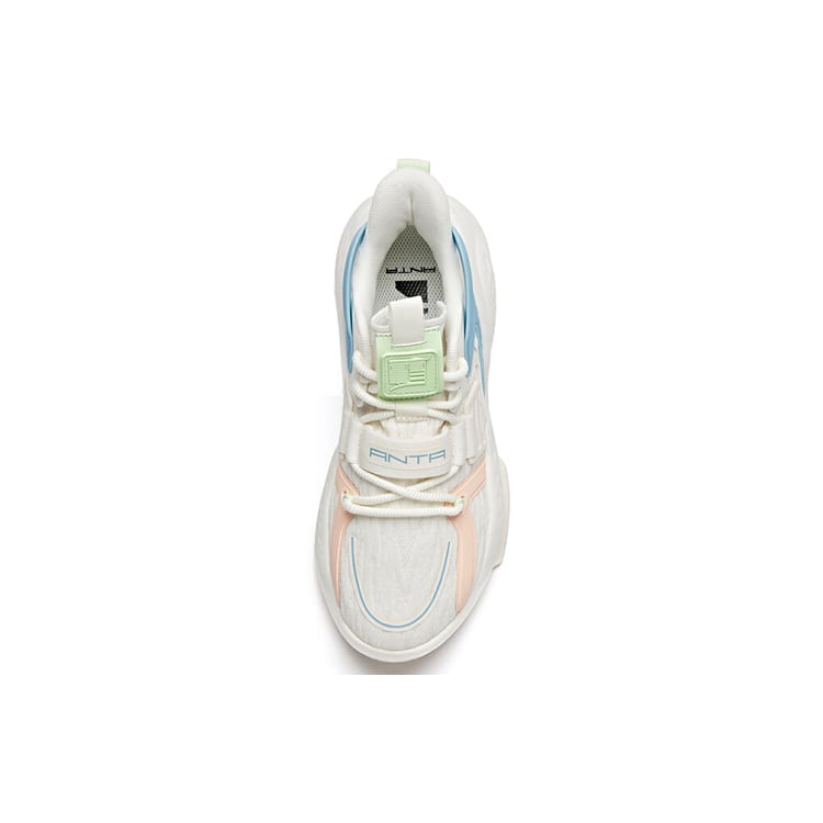 Anta Life Collection Gift Recommendation Mid top Casual Shoes Women's White Blue 122038081-3