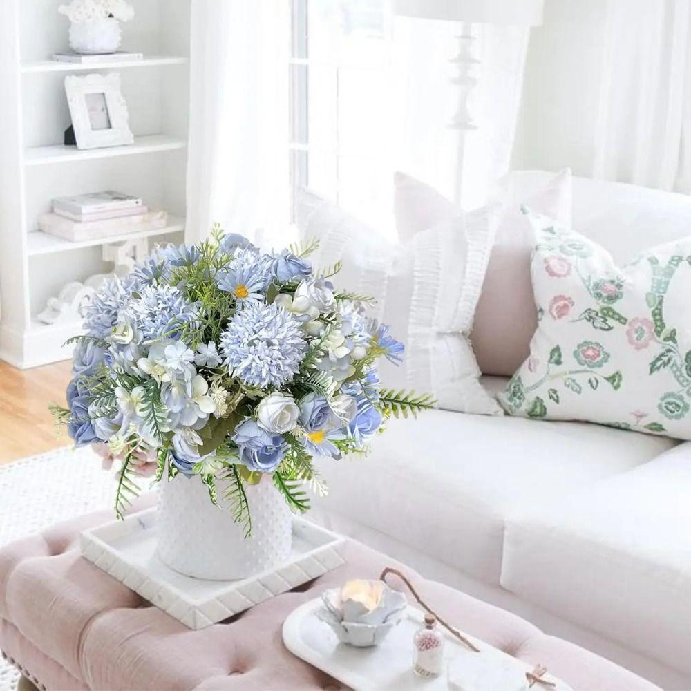 Silk Artificial Flowers Rose Artificial Bouquets for Home Decor Garden Wedding Decoration