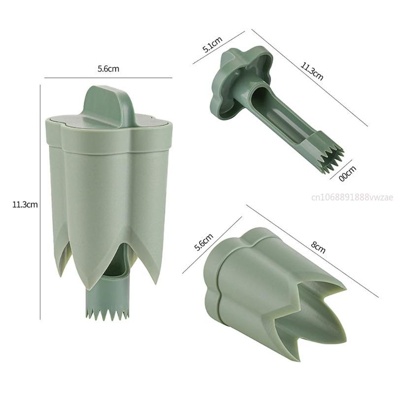 Slicer Vegetable Cutter Creative Pepper Corer Cleaning Coring Gadget Fruit Tools Cooking Device 2-in-1 Kitchen Seed Remover