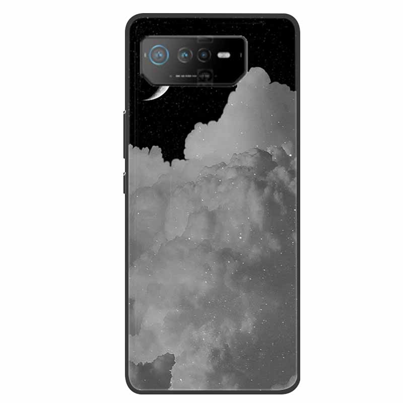

For Asus ROG Phone 6 Pro Case Animals Black Bumper Silicon TPU Soft Phone Cover Case for Asus ROG Phone6 Pro Funda Cartoon Coque ROG Phone 6