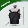 Crossbody Bag Accessory Pouch Organizer Storage Belt Nylon Zipper Hanging Suitable for Hiking