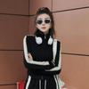 Women's Trendy Two-Piece Set: Velvet Cardigan Hoodie & Wide-Leg Pants for Autumn/Winter 2025 Fashion.