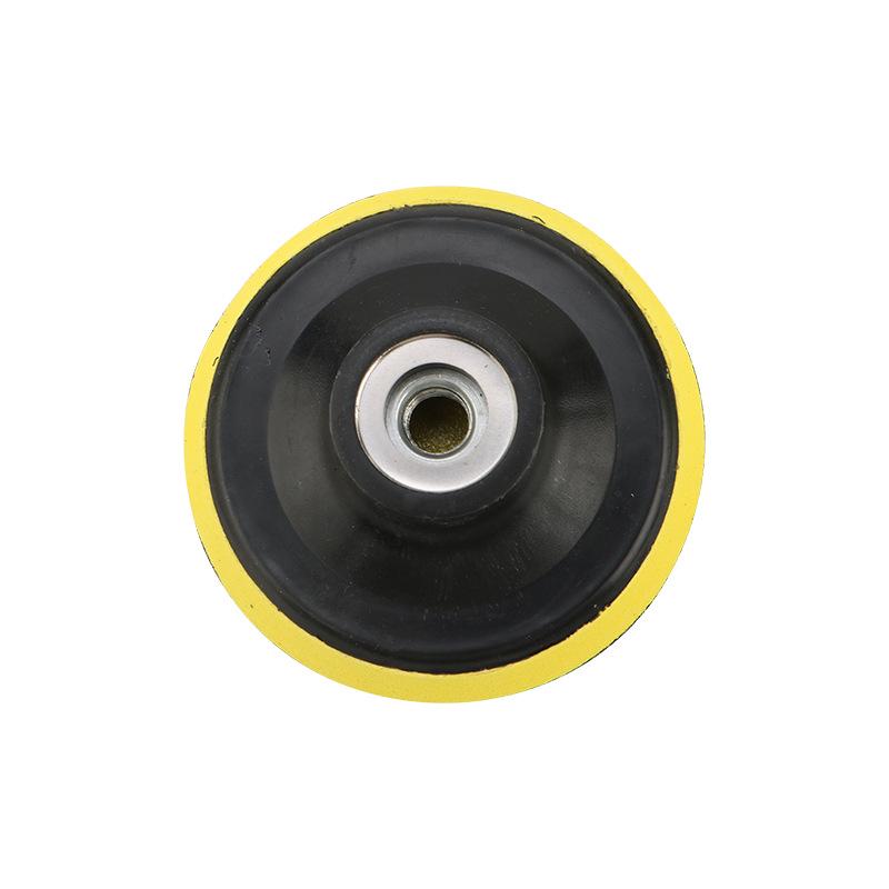 Self-Adhesive 4-Inch Flocking Sandpaper Disc for Angle Grinders - Hook & Loop Polishing Pad.