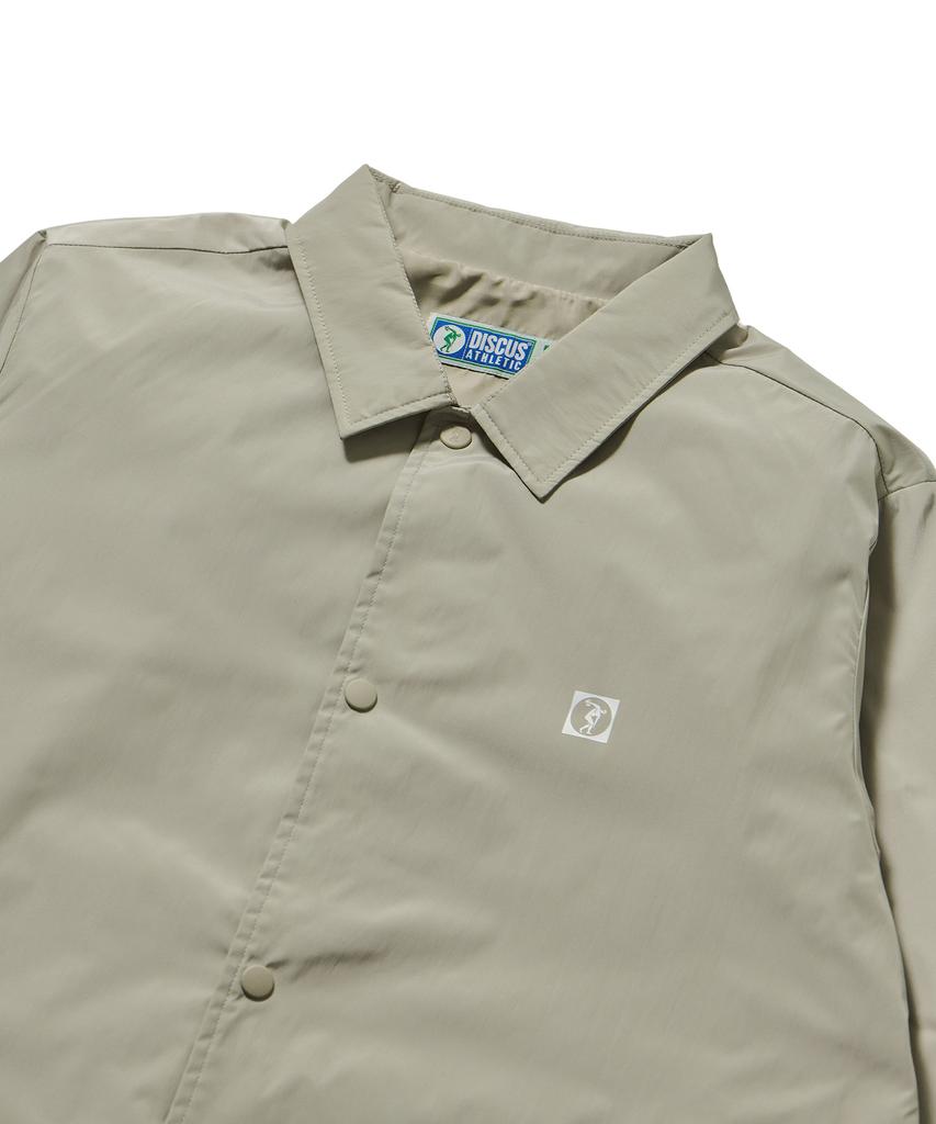 Discus Athletic Letter Logo Coach Jacket Sand Beige