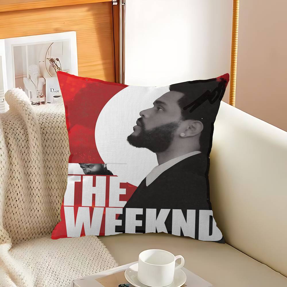 Music Star T-The Weeknd Cushion Cover Car Throw Pillow Case For Sofa Car Christmas Gift 40x40cm 45x45cm