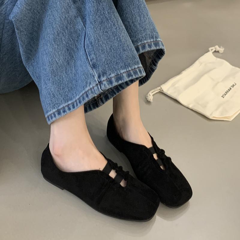 Fashion SUOJIALUN 2025 New Brand Women Flat Shoes Round Toe Slip On Ladies Elegant Laofer Shoes Soft Flat Heel Ladies Elegant Mary Jane