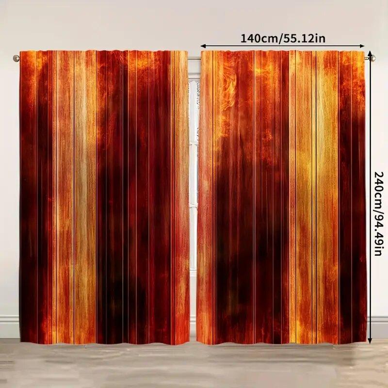 Modern orange pattern printed curtains   pole bag curtains 42*84   bedroom and living room   home decoration   room decoration