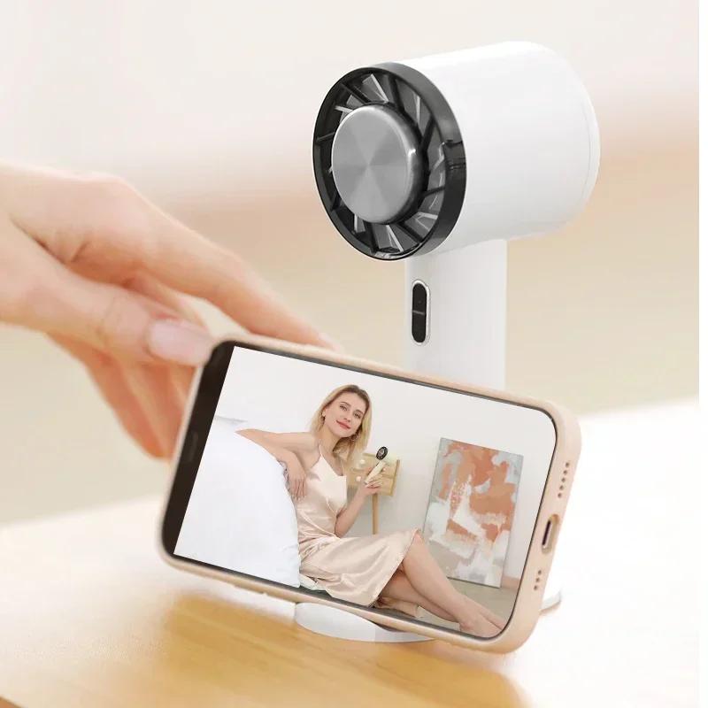 

Мини-ручной вентилятор полупроводниковое охлаждение 2200 мАч аккумулятор портативный USB перезаряжаемый ручной вентилятор охлаждение воздуха охладитель для наружного применения белый