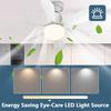 Silent Ceiling Fan with LED Light Remote Control Small Ceiling Fan with Lights Remote Control for Bedroom Kitchen Living Room