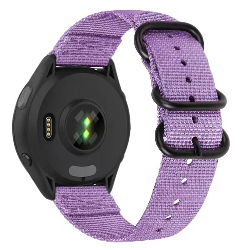 22mm Three-ring Nylon Loop Strap For Amazfit T-Rex3 Pro 48mm Buckle Bracelet Wristband For Amazfit Helio/Bip 6-5/Balance 2/GTR 4