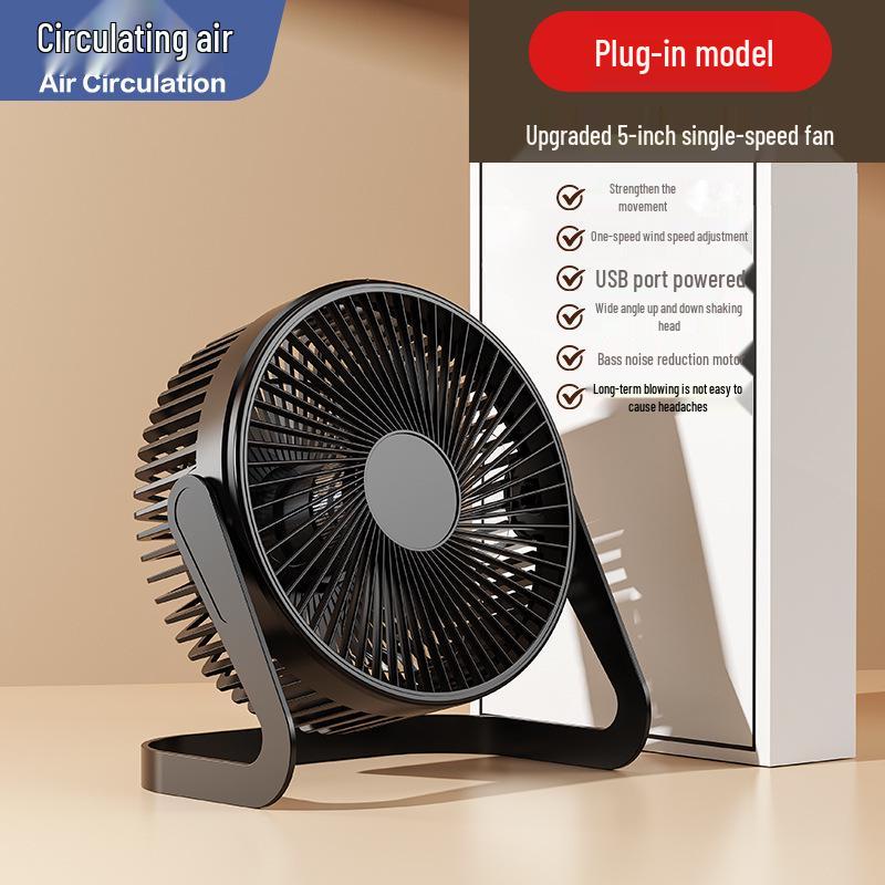 Compact USB Desktop Fan: 5", 6", and 8" Sizes. Silent, High-Wind Power. Ideal for Office Use.