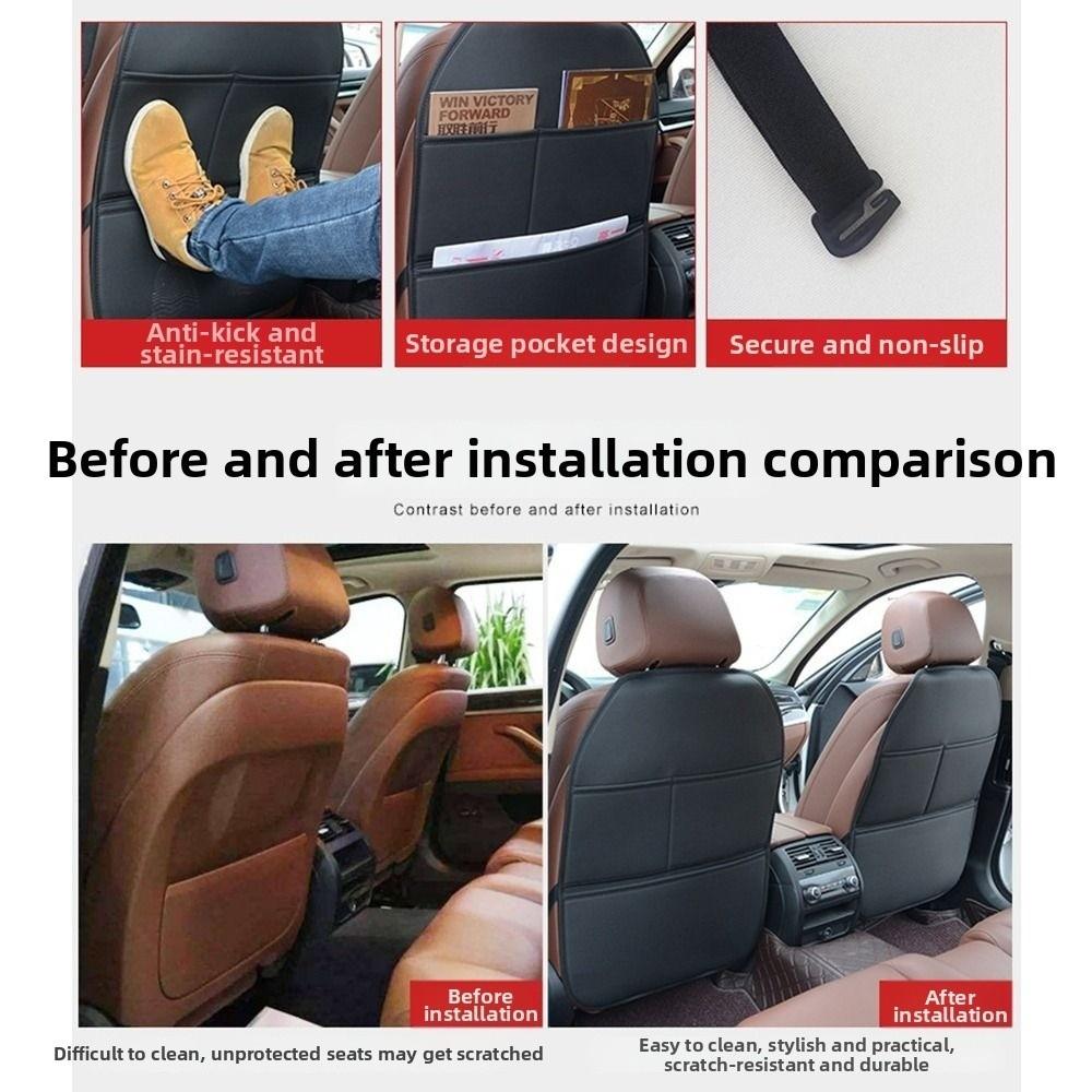 Waterdichte Beschermhoes Achterbank Auto Anti-slip Stoel Anti-vuil Pad Auto-interieur