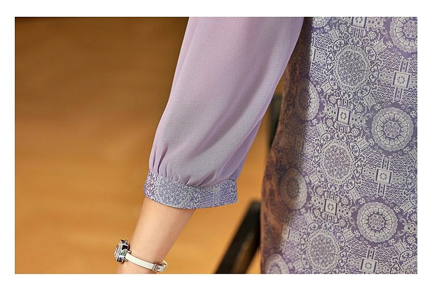 Elegant Chinese-Style Summer T-shirt for Young Mothers and Elderly Women