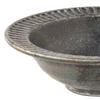 Marui Seito Shigaraki Ware Hechimon Bowl, Diameter 18cm, Black Glaze Carving, Black, MR-3-4145