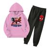 Kids Hoodie and Sweatpants Set Graphic Print with Pockets for Boys and Girls