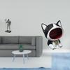 Chivalric Cat Figurine Decorative Tabletop Ornament for Entryway Fireplace Bedroom Home Decor