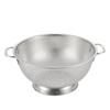 New Stainless Steel Colander With Double Handle Food Pasta Strainer Basket With Self-draining Solid Ring Base Fine Mesh Filter