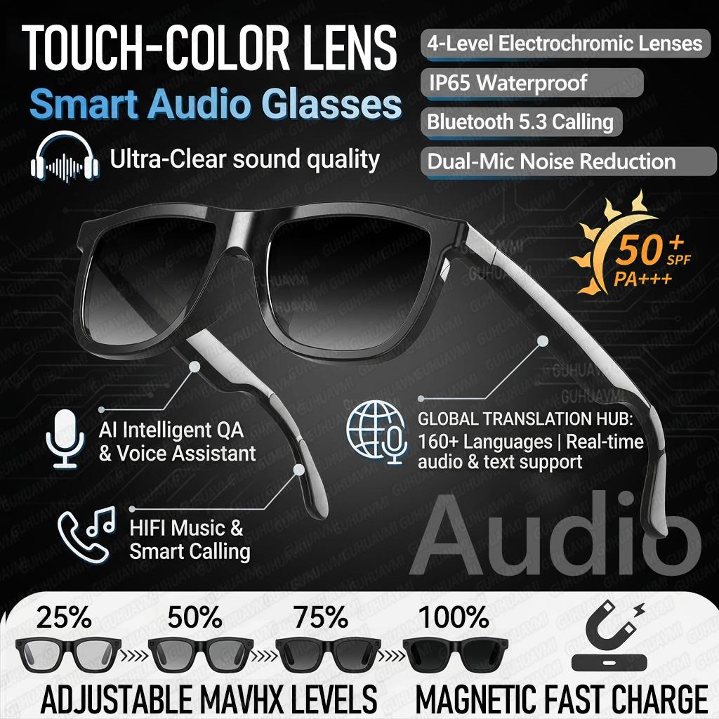 2026 AI Smart Glasses Touch Color-change