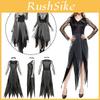 Adult Dark Vampire Costume For Women With Polyester Fabric And Lace Detailing For Cosplay
