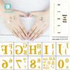 Waterproof Metallic Sports & Party Letter and Number Tattoo Stickers