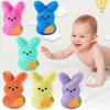 6-24Pcs Easter Bunny Plush Easter Rabbit with Carrot Stuffed Animals Adorable Easter Basket Easter Bunny Decorations for Kids