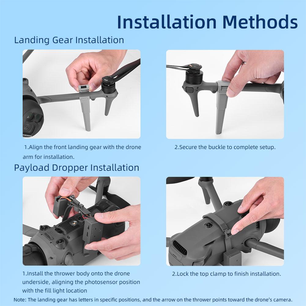 DJI Mavic 4 Pro Yük Taşıma Sistemi İniş Takımlı Hava Bırakma Sistemi Drone Teslimat Aracı Taşıma Aksesuarları İçin