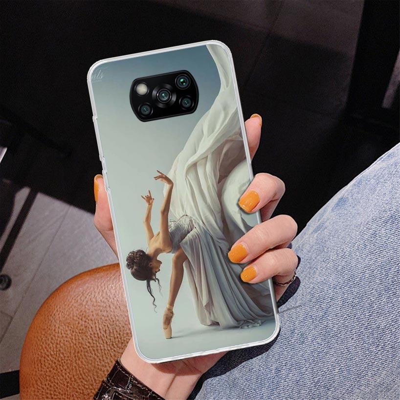 Ballerina Ballet Dancing Phone Case For Xiaomi Poco X7 X6 X5 Pro F7 Ultra Redmi 15C 15 13C 13 12C 12 10 10A 10C 9 9A 9C 9T Cover