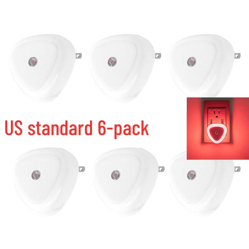 Triangle US Plug Smart LED Night Light - Energy-Saving Induction (1, 2, 4, or 6 Pack)