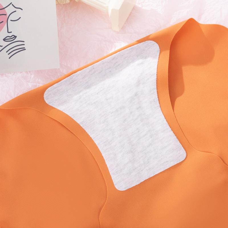 Ice Silk Seamless Breathable Mid-waist Underwear Panties for Women Wave-like Hip-lifting and Tummy-controlling Sexy Panties Briefs