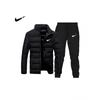 Men's Winter Cotton Sportswear Set - Cozy Velvet Pants & Trendy Thick Jacket