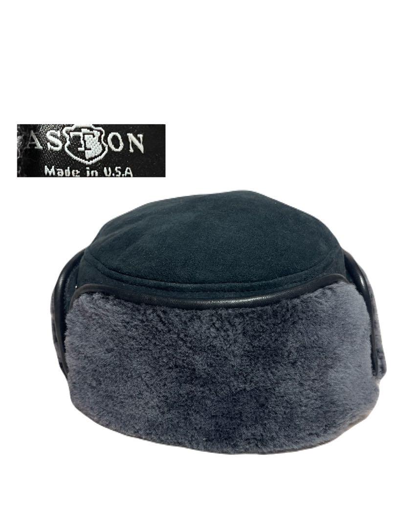 

[USED] ASTON Real Mouton Leather Cap, Flight Size M, Made in the USA