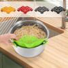 Universal Strainer Silicone Pot Strainer Adjustable Silicone Clip On Strainer For Pots Pans And Bowls Kitchen Pot Strainer
