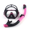 Free Diving Snorkeling Mask Panoramic High Clear Swimming Goggles Tempered Glass with Nose Cover