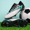 Youth Low-Cut Football Cleats Turf Grass Fields Flexible Sole Breathable Mesh Lining Rubber Outsole