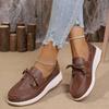 2024 Autumn New Women's Loafers Brand Fashionable Formal Casual High-quality Women's Lace-up Low-cut Flat Shoes
