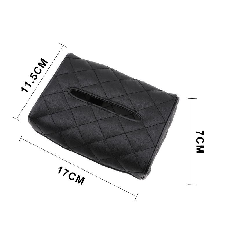 1 Stück schwarze Taschentuchboxen mit Einwegservietten, Taschentuchboxen, Autozubehör, Taschentuchtasche, Organizer, Autodekoration, Autoaufbewahrung
