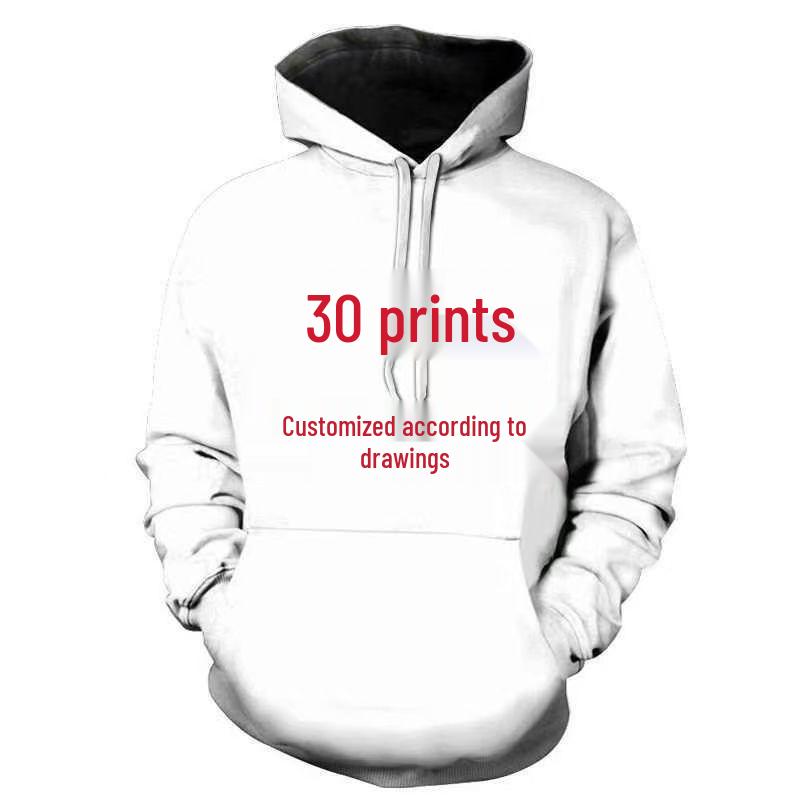 Autumn Unisex 3D Anime Print Hooded Sweatshirt XL