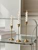 Nostalgic European Wrought Iron Candlestick for Romantic Occasions