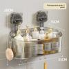 Suction Cup Rack, Bathroom, Toilet, Seamless, No Punching, Light Luxury Cosmetics, Washstand, Wall-mounted Storage Box.