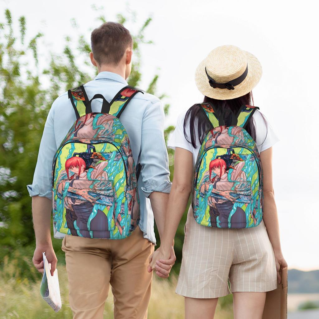 Power cool manga Rucksack Chainsaws Mans Outside Style Rucksacks Pupil Stylish High Schoolbags Custom Big Rucksack