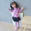 BOXDREAM Combed Cotton Kids' Tights - Striped Knit for Spring & Autumn