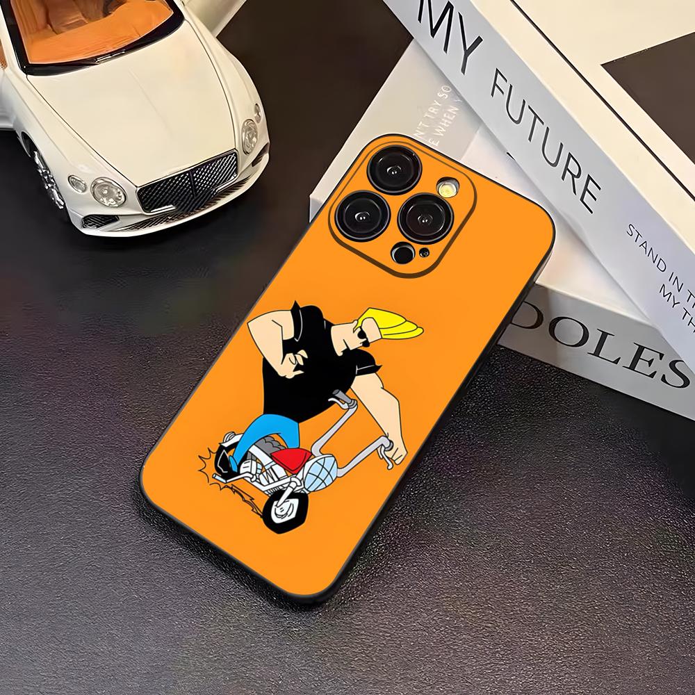 Johnny Bravo Anime Phone Case For 16 Pro Max Iphone 17 Pro Max 14 15 Plus 12 13 11 Pro Xr X Xs SE Back Cover