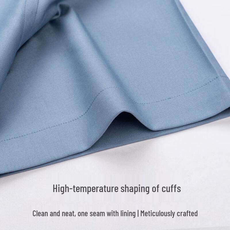 Men's Silk Modal Short-Sleeve Non-Iron Shirt
