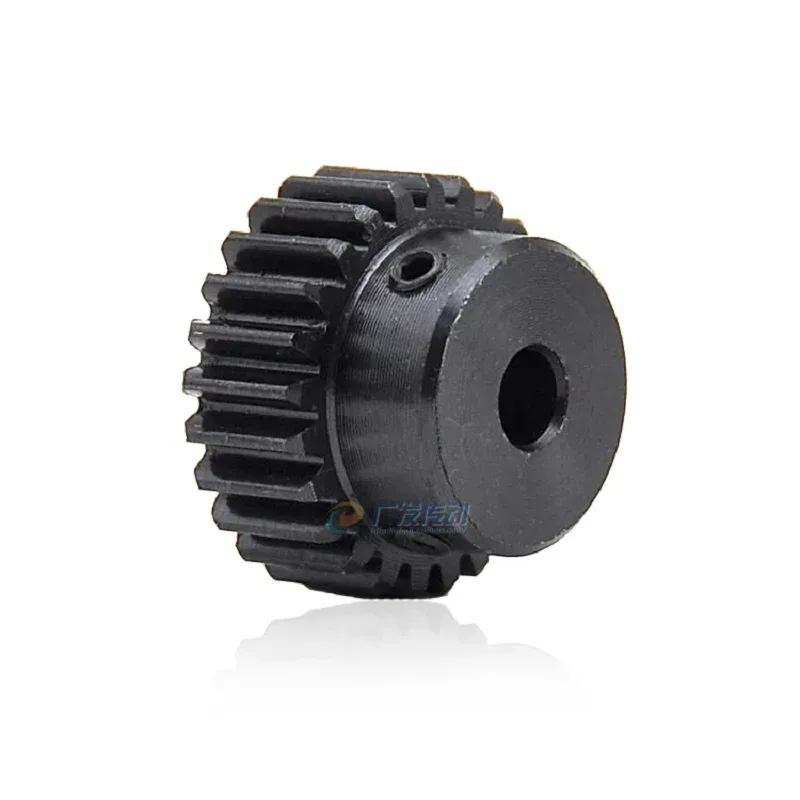1Pcs 1Mod Spur Gear Metal Transmission Gear 4-15mm Bore 45# Steel 1M 15/16/17/18/20/24/25/30/35 Tooth Pinion Motor Convex Gear
