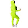2024 Spring Sexy Casual Hooded Solid Color Two-Piece Set