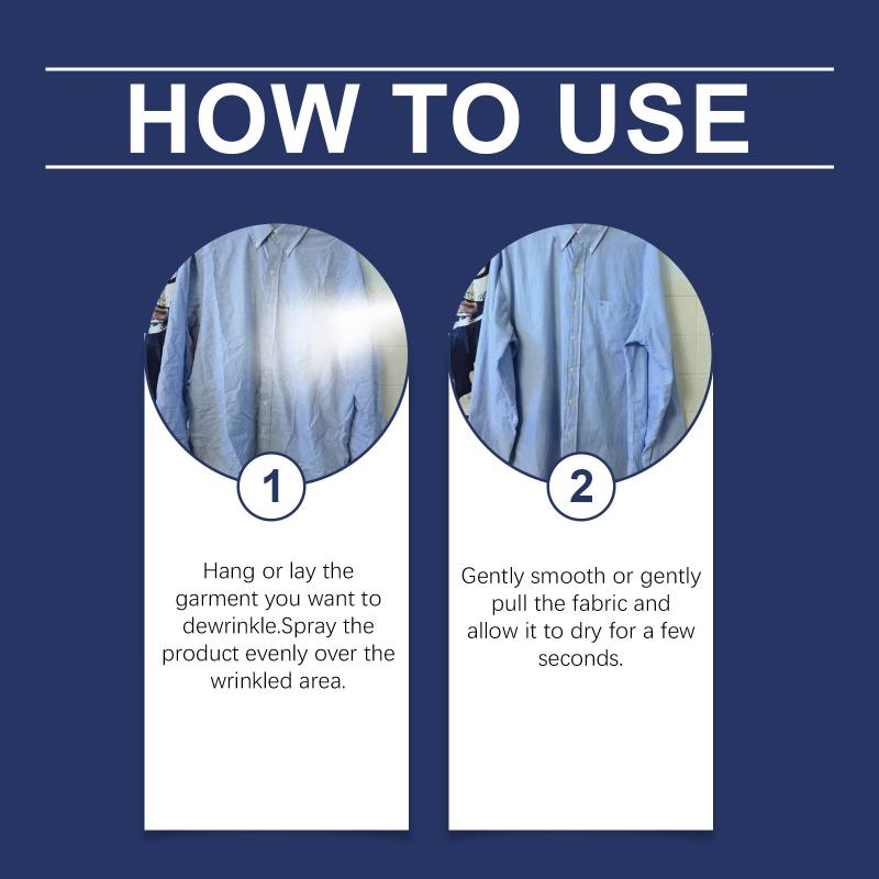 

Anti Wrinkle Spray Portable Quickly Removing Wrinkles Eliminates Static Shock For Clothes Upholstery & Fabric Fluff 1pcs