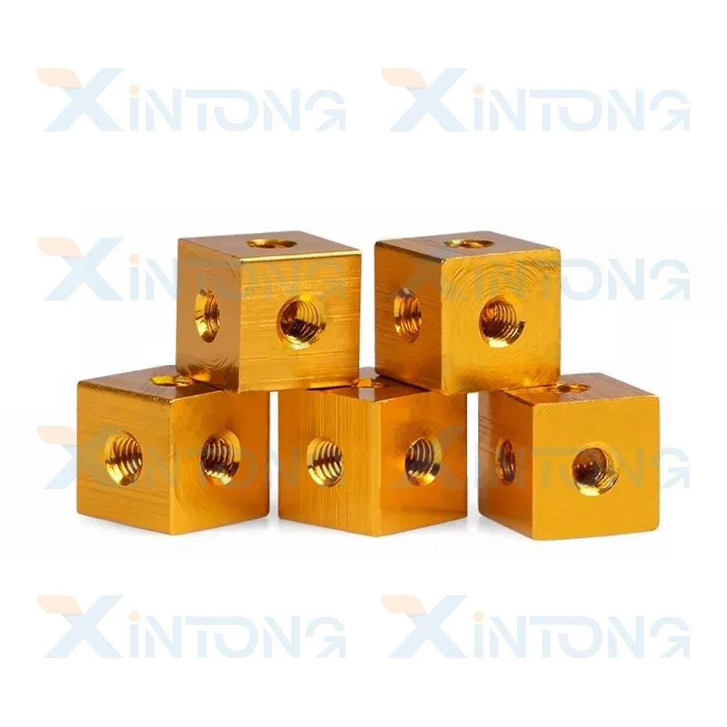 10Pcs M3 X 10 X 10 X 6mm/10mm Cube Connector Aluminium Alloy Anodized Fixing Bracket 6 Way Square Spacer Standoff Tee