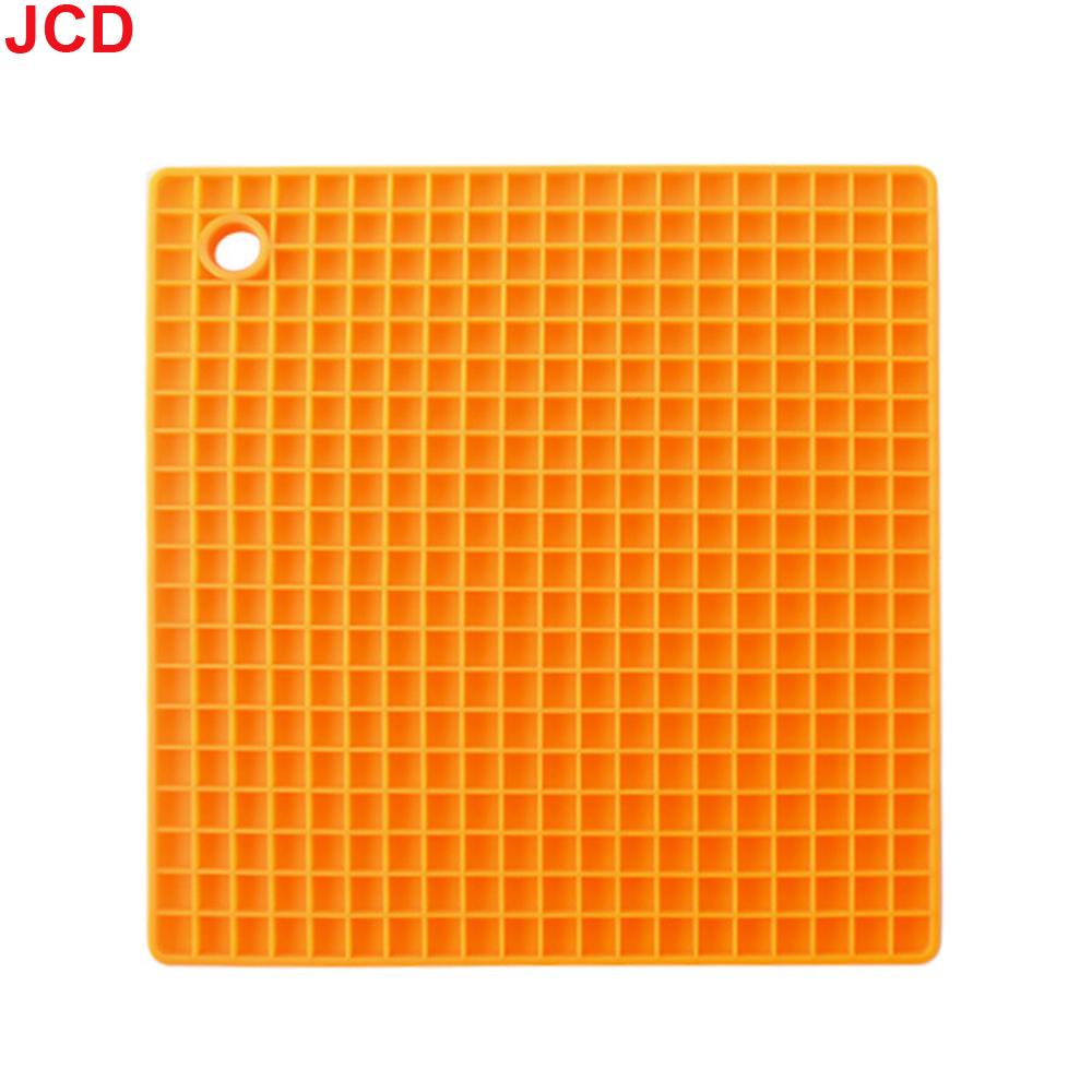 1pcs Food Grade Silicone Place Mat Square Waterproof and Oil-proof Silicone Pot Mat Coaster Kitchen Dining Table Anti-scalding